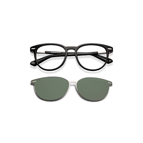 Lenskart STUDIO Green Full Rim Round Lenskart STUDIO SG Switch LK E17671AF Accessories left side