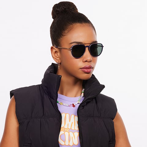 Lenskart Studio Online Gold Full Rim Aviator right side