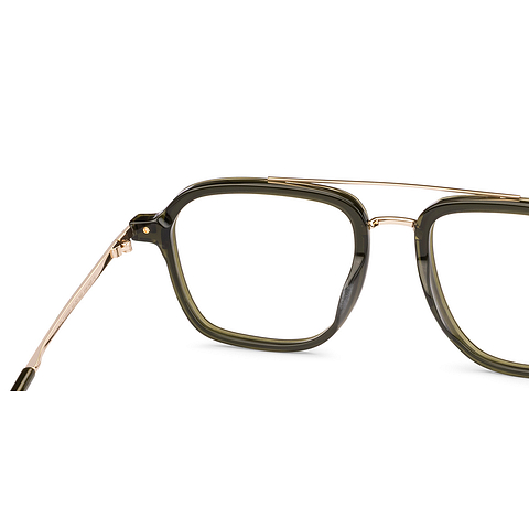 Le Petit Lunetier Green Full Rim Square right side Le Petit Lunetier Green Full Rim Square right side