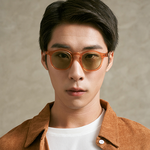 Lenskart Light Brown Full Rim Square left side