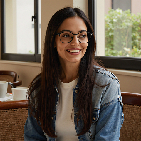 Lenskart Air Black Full Rim Square right side