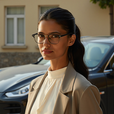 Lenskart Air Black Full Rim Square right side
