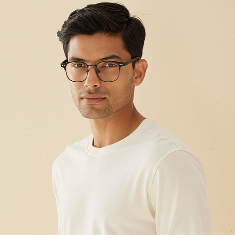Lenskart Air Black Full Rim Square left side