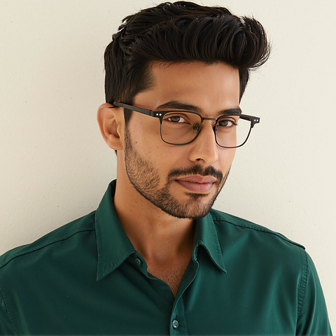 Lenskart Air Black Full Rim Square right side