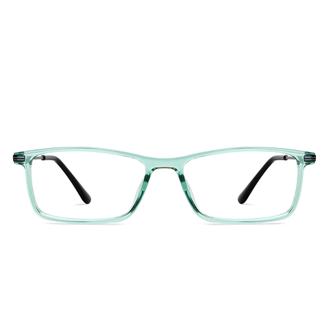 Lenskart Air Green Transparent Full Rim Rectangle left side