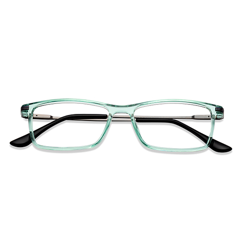 Lenskart Air Green Transparent Full Rim Rectangle left side