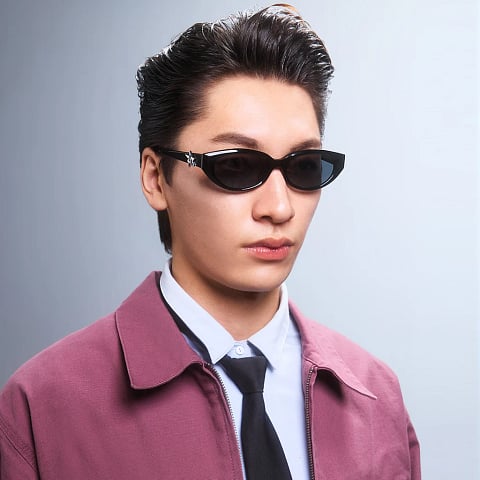 Lenskart Black Full Rim Cat Eye left side