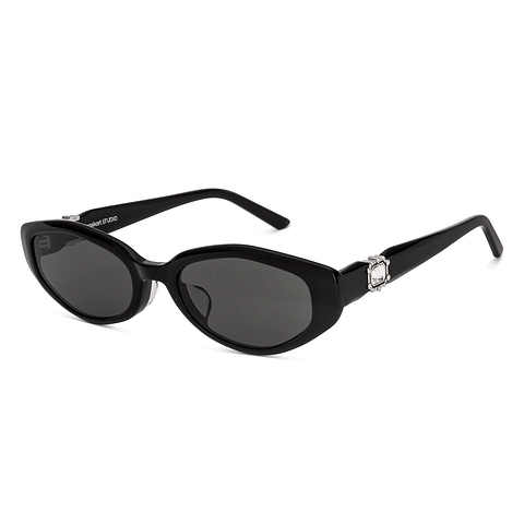 Lenskart STUDIO Black Full Rim Cat Eye right side