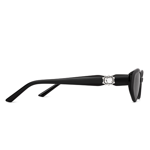Lenskart STUDIO Black Full Rim Cat Eye left side