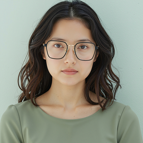 Lenskart Air Black Full Rim Geometric right side