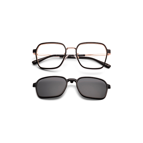 Lenskart Air Black Full Rim Geometric left side