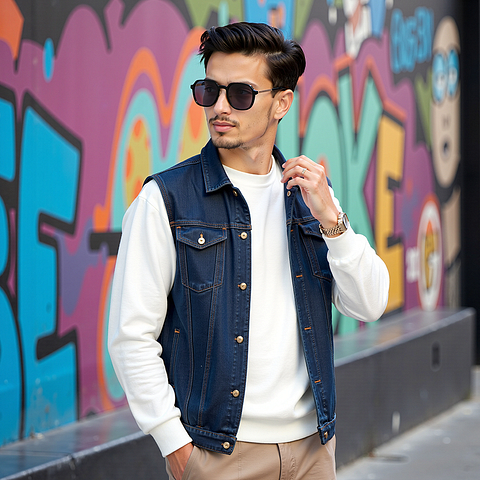 Lenskart Air Black Full Rim Geometric right side