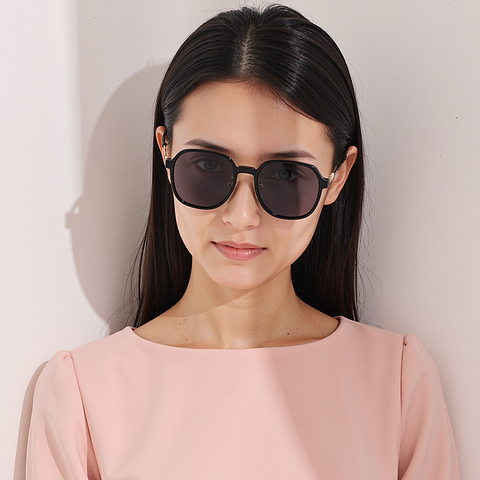 Lenskart Air Black Full Rim Geometric left side