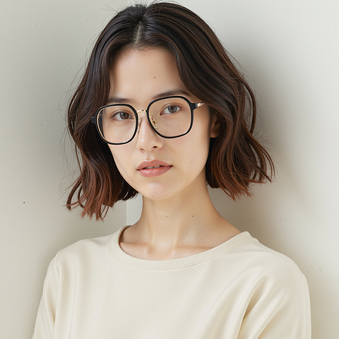 Lenskart Air Black Full Rim Geometric right side