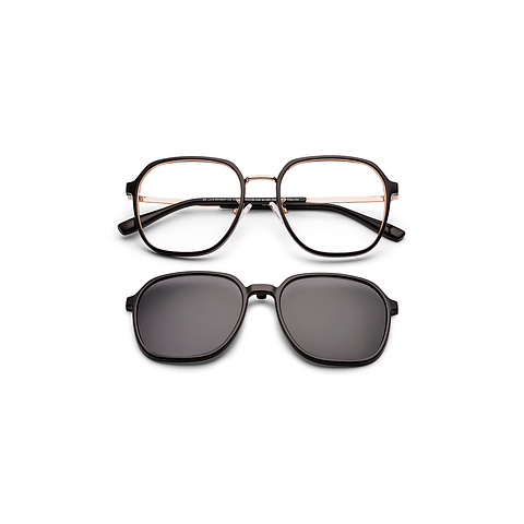 Lenskart Air Black Full Rim Geometric left side