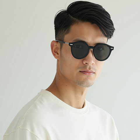 Lenskart STUDIO Black Full Rim Round right side
