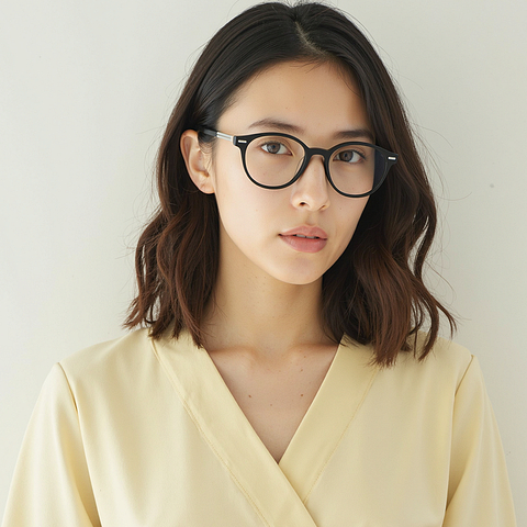 Lenskart STUDIO Black Full Rim Round right side