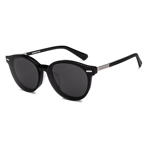 Lenskart STUDIO Black Full Rim Round left side