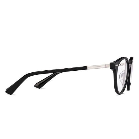 Lenskart STUDIO Black Full Rim Round left side