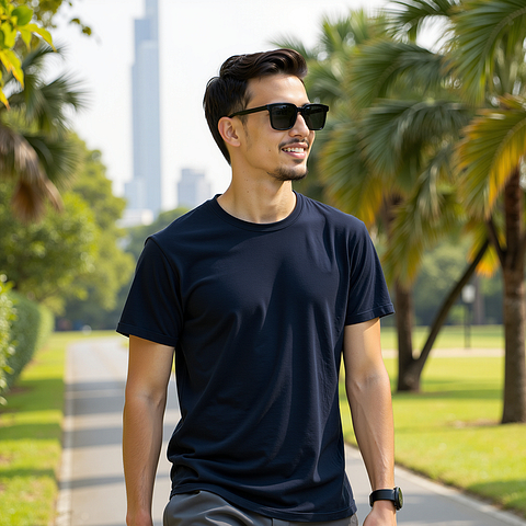 Lenskart Air Black Full Rim Square left side