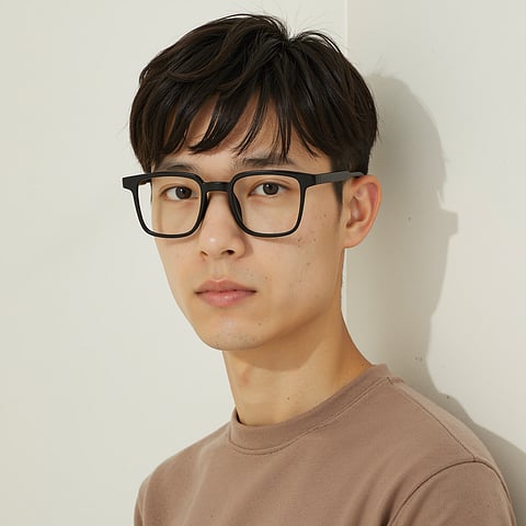 Lenskart Air Black Full Rim Square right side