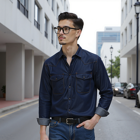 Lenskart Air Black Full Rim Square left side
