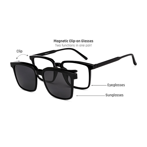 Lenskart Air Black Full Rim Square left side