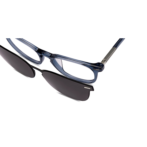 Lenskart STUDIO Blue Transparent Full Rim Square right side