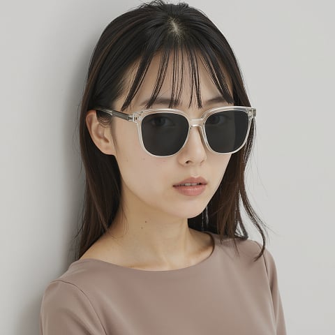 Lenskart Air Crystal Transparent Full Rim Square left side