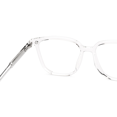 Lenskart Air Crystal Transparent Full Rim Square left side