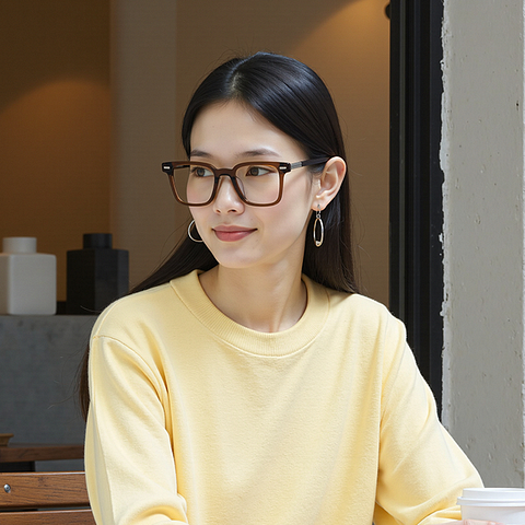 Lenskart STUDIO Dark Brown Full Rim Rectangle right side