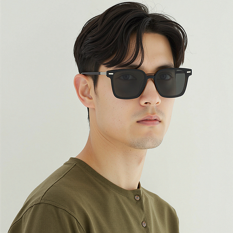 Lenskart STUDIO Dark Brown Full Rim Rectangle left side