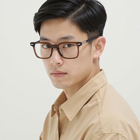 Lenskart STUDIO Dark Brown Full Rim Rectangle right side