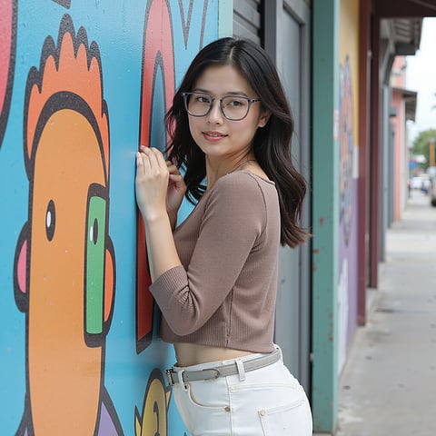 Lenskart Air Gray Full Rim Square left side