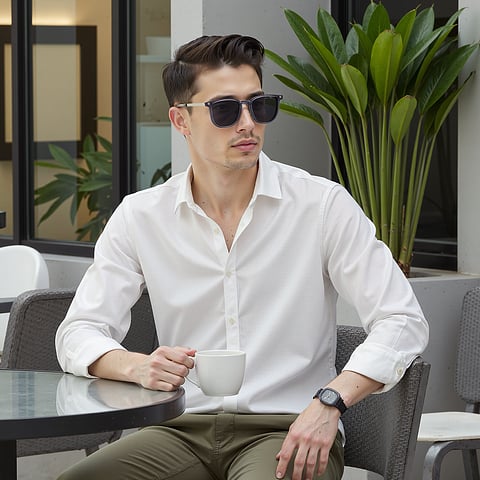 Lenskart Air Gray Full Rim Square right side