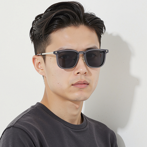 Lenskart Air Gray Full Rim Square right side