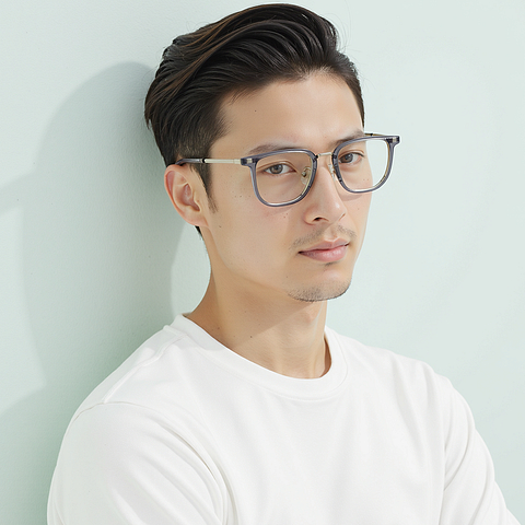 Lenskart Air Gray Full Rim Square right side