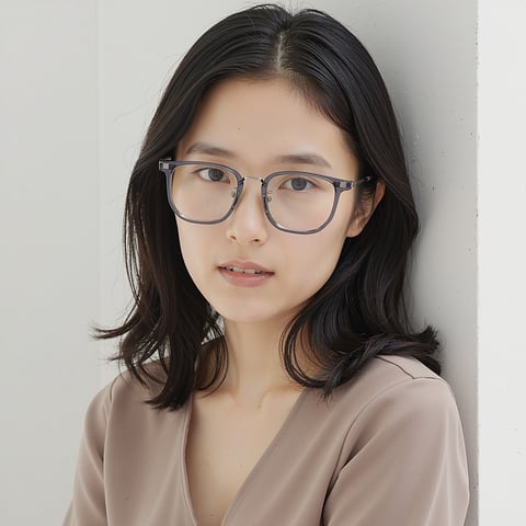 Lenskart Air Gray Full Rim Square right side