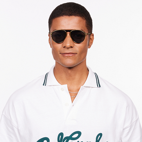 Lenskart Studio Online Black Full Rim Aviator left side
