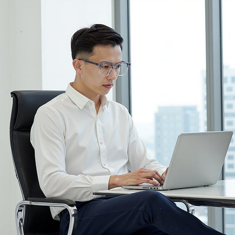 Lenskart Air Transparent Grey Full Rim Round left side
