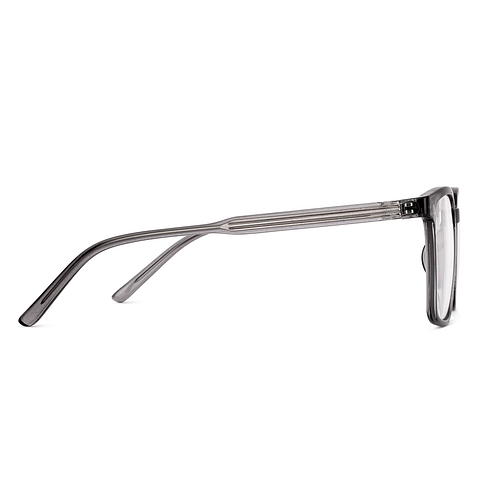Lenskart Air Transparent Grey Full Rim Square left side