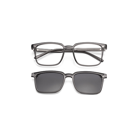 Lenskart Air Transparent Grey Full Rim Square right side