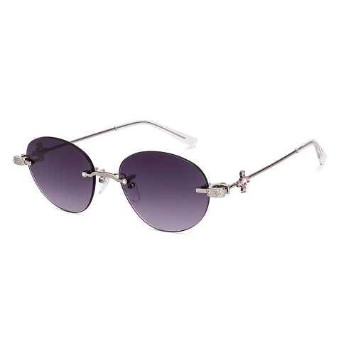 Lenskart STUDIO Silver Rimless Round right side