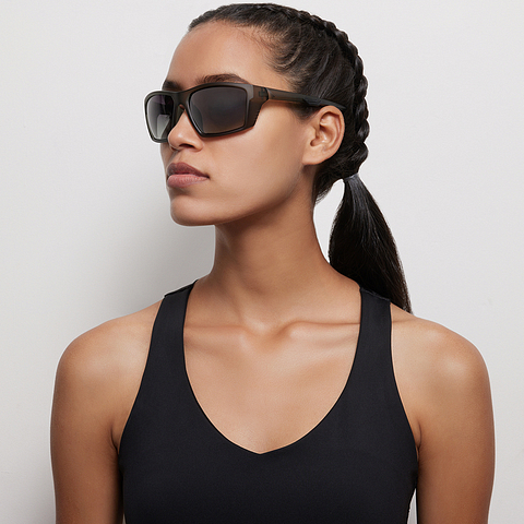 Lenskart Boost Light Gray Full Rim Square left side