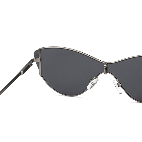 Lenskart Studio Online Mid Gunmetal Full Rim Cat Eye right side Lenskart Studio Online Mid Gunmetal Full Rim Cat Eye right side