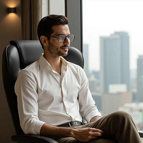 Lenskart Air Light Gray Full Rim Square left side Lenskart Air Light Gray Full Rim Square left side
