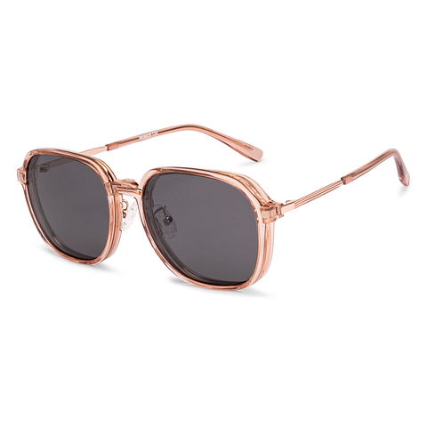 Lenskart Air Rose Gold Full Rim Geometric right side