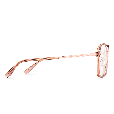 Lenskart Air Rose Gold Full Rim Geometric left side