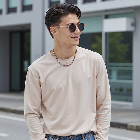 Lenskart Air Rose Gold Full Rim Round right side
