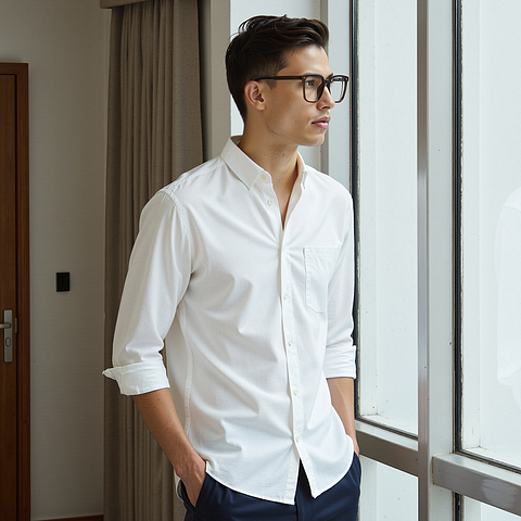 Lenskart Air Light Brown Full Rim Square left side